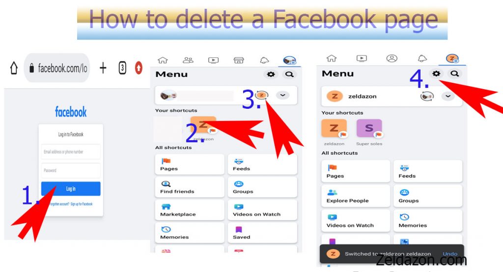 How to Delete facebook page in 2023 - zeldazon