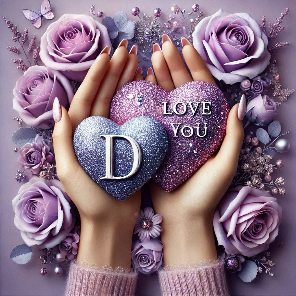 letter in hand wit heart shape ai photo