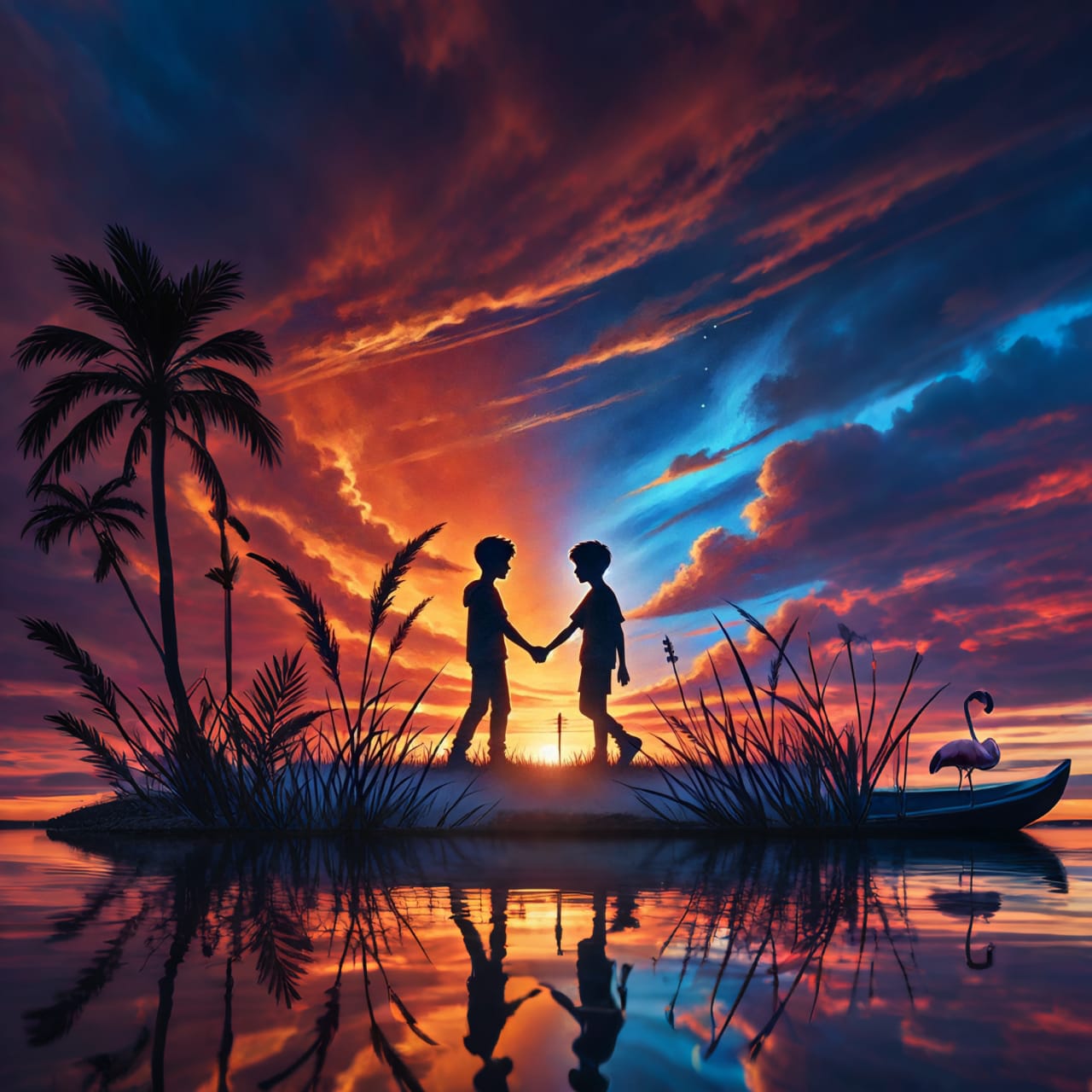 hypic sunset view background ai expand prompt