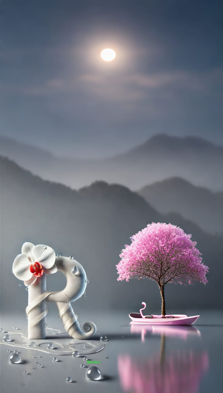 3d latter with natur background hypic text prompt