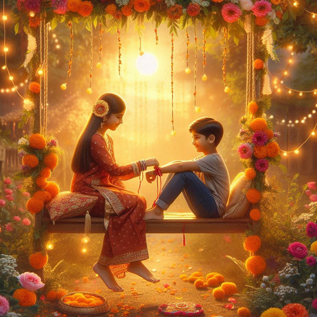 celebrate couple Raksha Bandhan festival