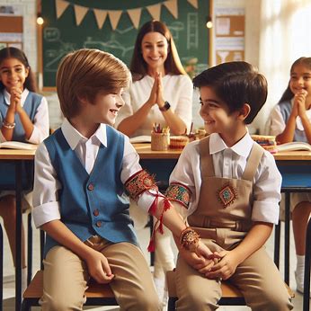 raksha bandhan celebrate in school