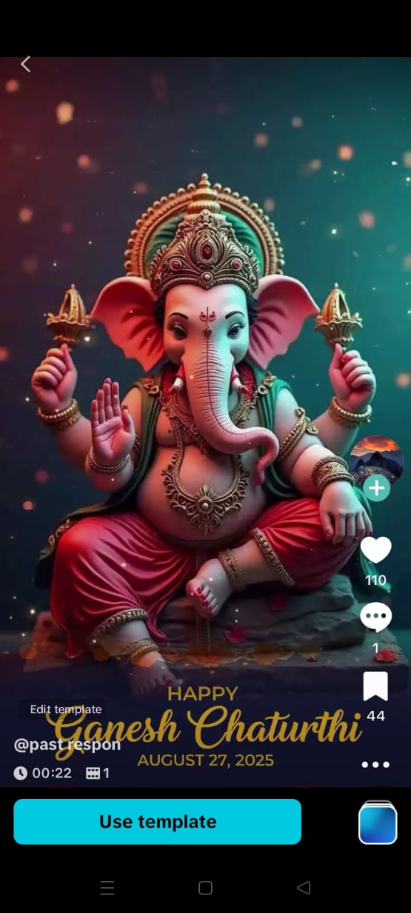 Ganpati Bappa Capcut template