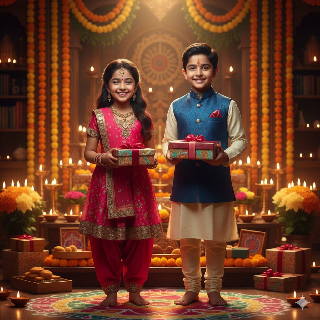 bhaiya dooj ai photo editing prompts 2025