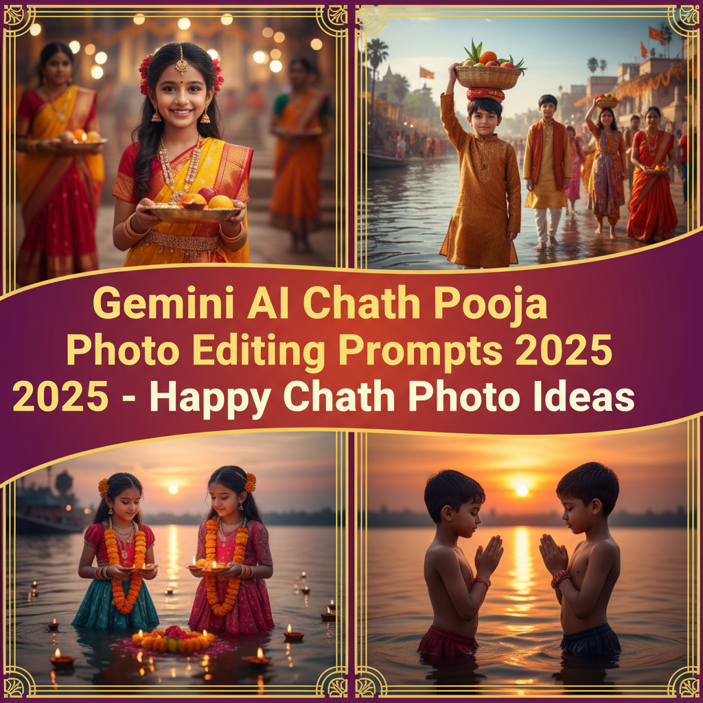 Gemini AI Chhath Pooja Photo Editing Prompts 2025 – Happy Chhath Photo Ideas