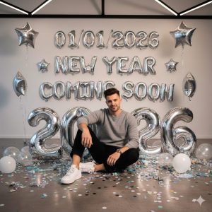 happy new year background ai phot editing prompts